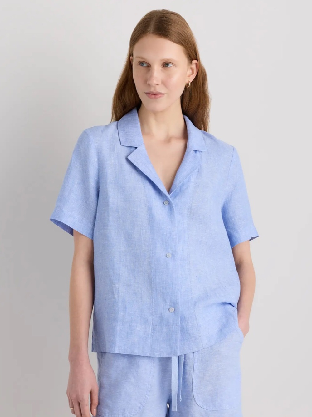 Quince European Linen Short Sleeve Shirt